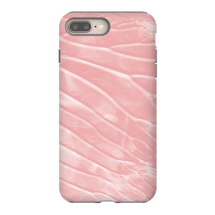 iPhone 7 plus StrongFit Elegant Organic pink paint by Martina