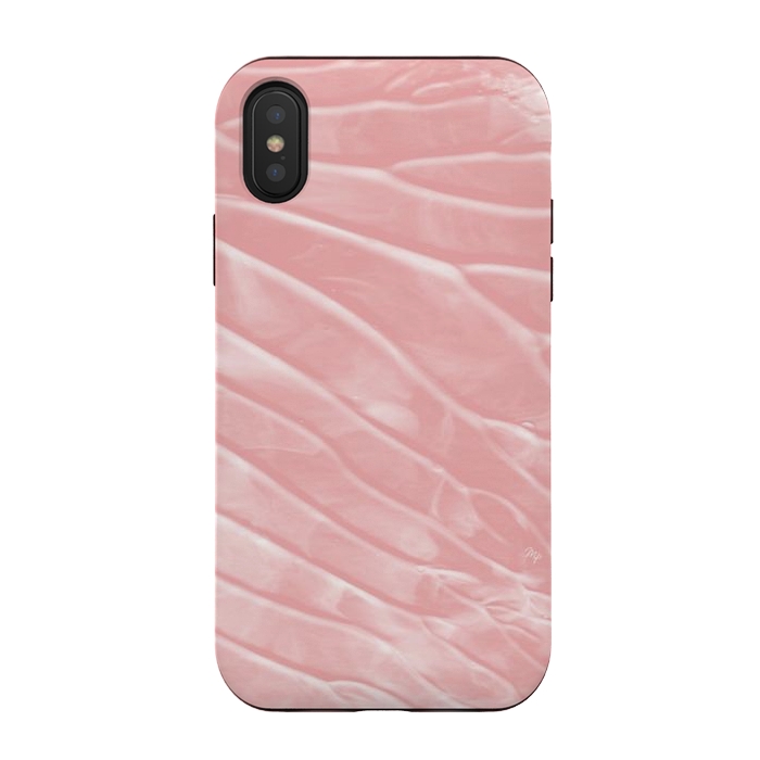 iPhone Xs / X StrongFit Elegant Organic pink paint by Martina