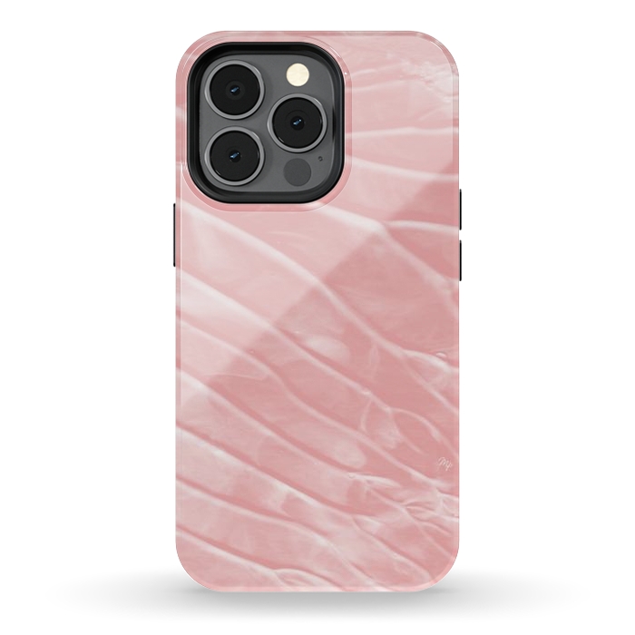 iPhone 13 pro StrongFit Elegant Organic pink paint by Martina