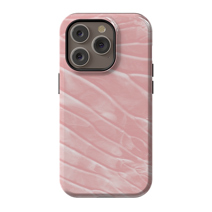 iPhone 14 Pro StrongFit Elegant Organic pink paint by Martina