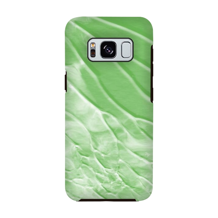 Galaxy S8 StrongFit Modern organic green paint by Martina