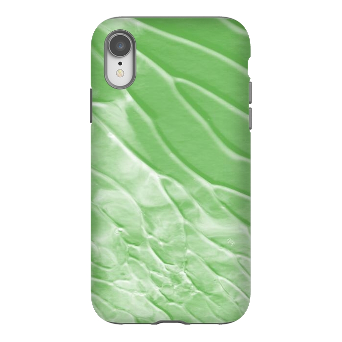 iPhone Xr StrongFit Modern organic green paint by Martina