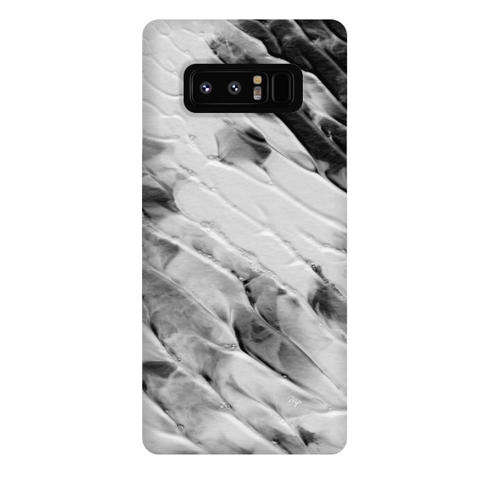 Galaxy Note 8 StrongFit Modern organic black and white paint by Martina
