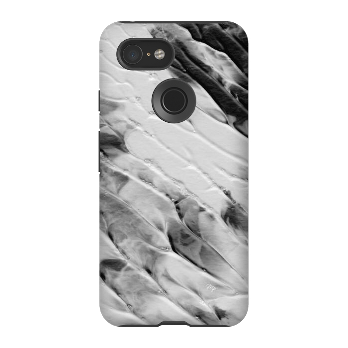 Pixel 3 StrongFit Modern organic black and white paint by Martina