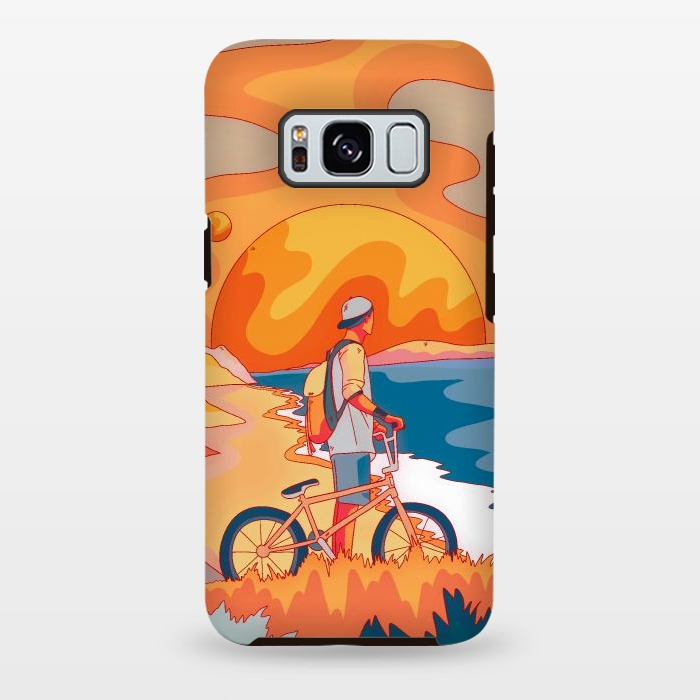 Galaxy S8 plus StrongFit Beach BIker by Steve Wade (Swade)