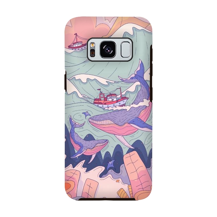 Galaxy S8 StrongFit The whales and the ships  by Steve Wade (Swade)