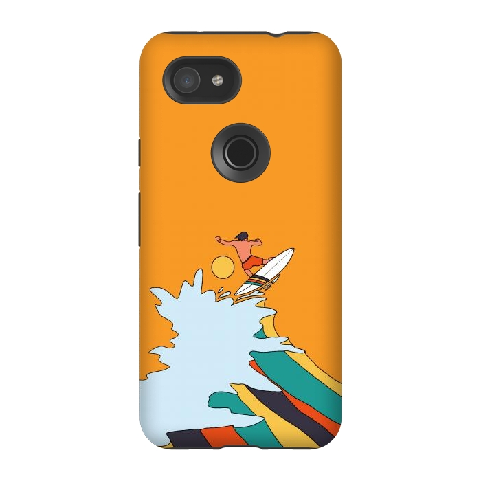 Pixel 3A StrongFit Ride the surf by Steve Wade (Swade)