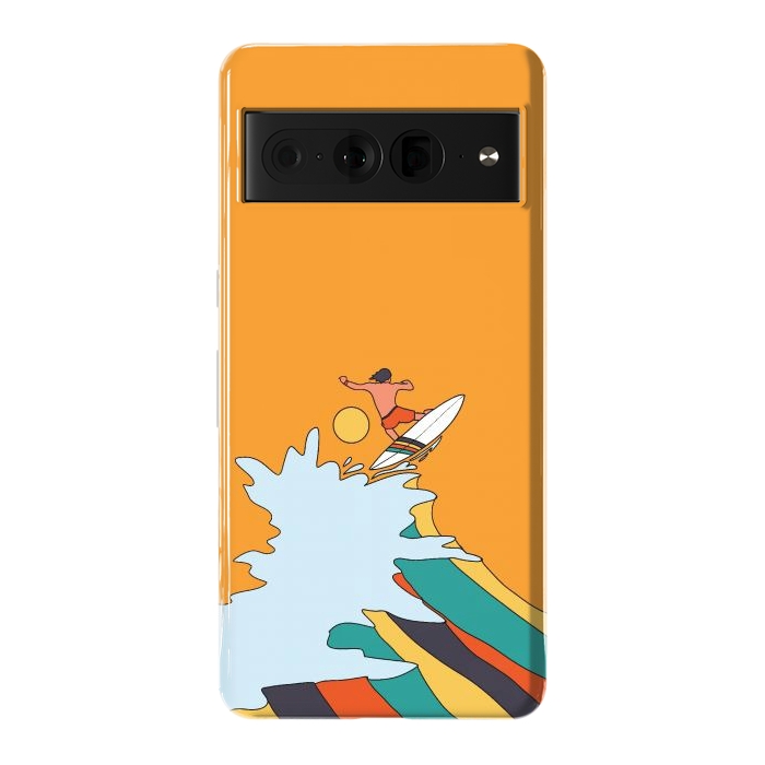 Pixel 7 Pro StrongFit Ride the surf by Steve Wade (Swade)