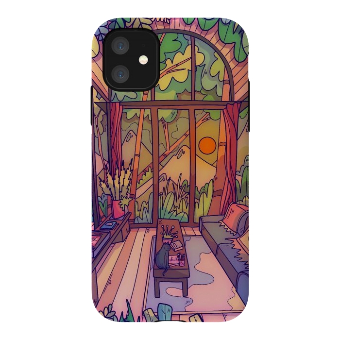 iPhone 11 StrongFit My forest home by Steve Wade (Swade)