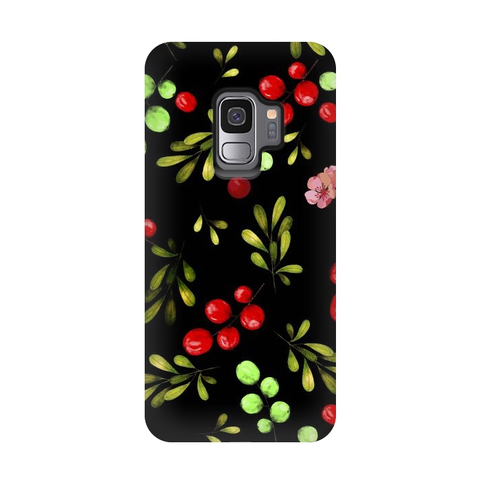Galaxy S9 StrongFit Berries Pattern by Bledi