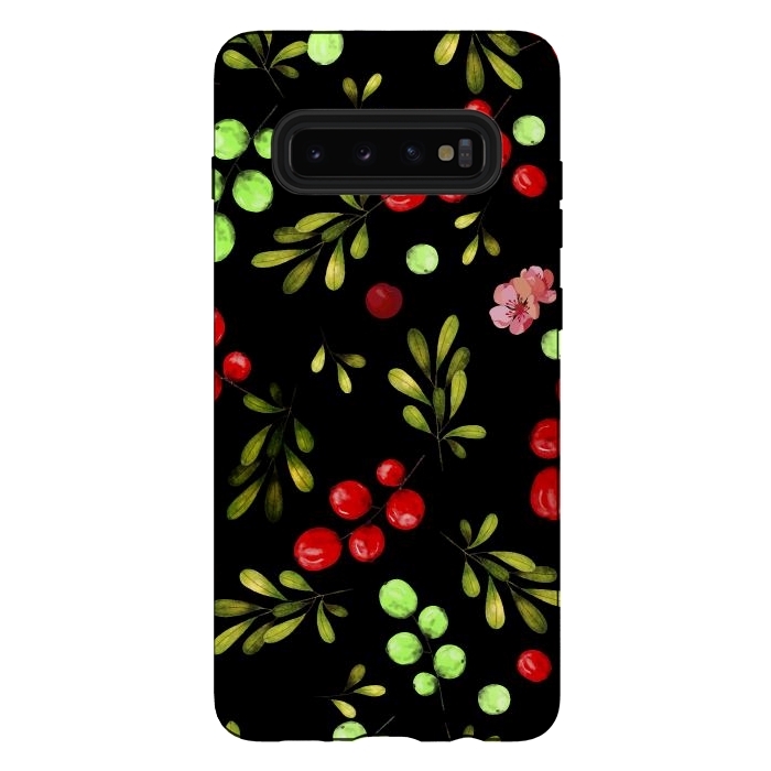 Galaxy S10 plus StrongFit Berries Pattern by Bledi