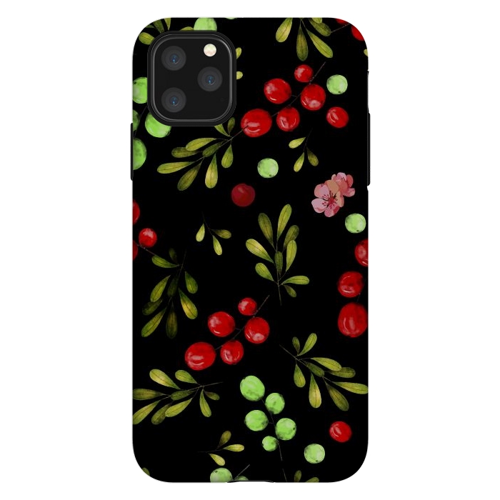 iPhone 11 Pro Max StrongFit Berries Pattern by Bledi