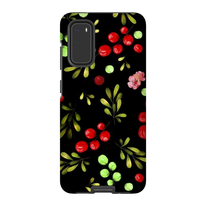 Galaxy S20 StrongFit Berries Pattern by Bledi