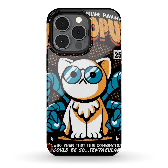 iPhone 13 pro StrongFit Dr. Octopurr by Ilustrata