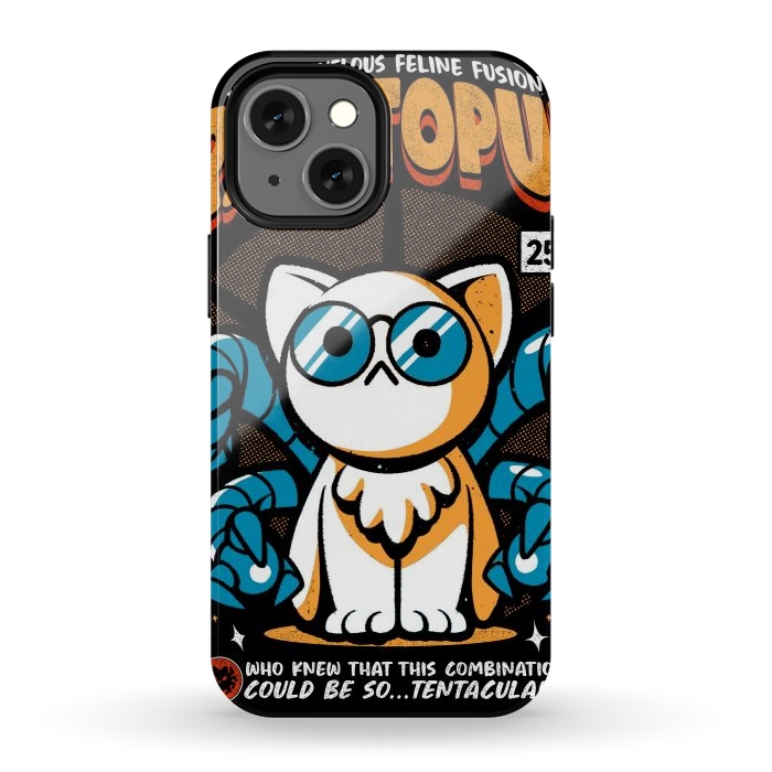 iPhone 13 mini StrongFit Dr. Octopurr by Ilustrata
