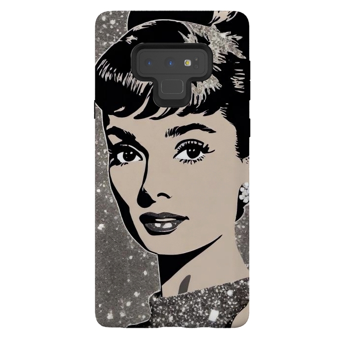 Galaxy Note 9 StrongFit Audrey Hepburn  by Winston