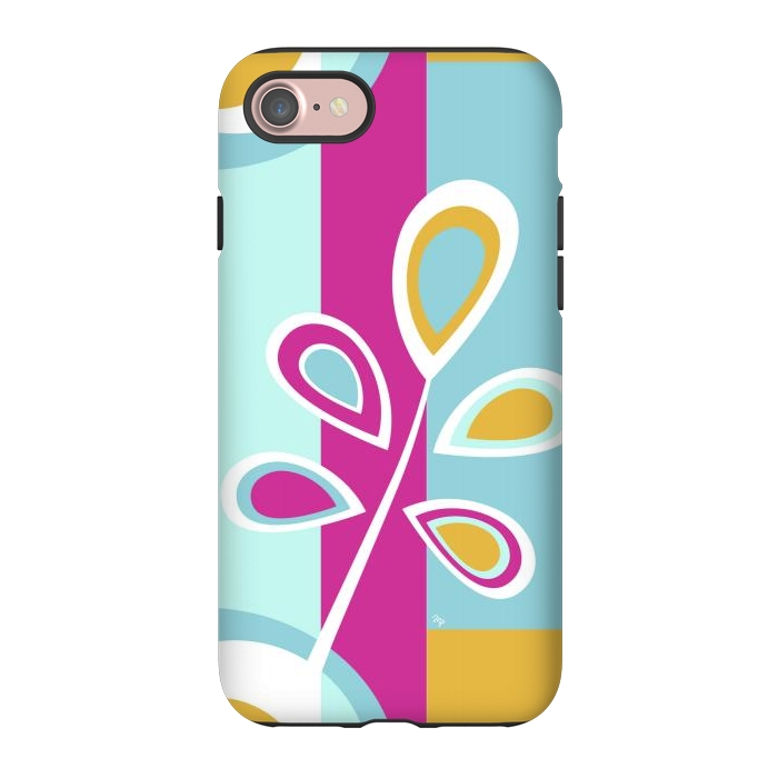 iPhone 7 StrongFit Cool retro flower by Martina