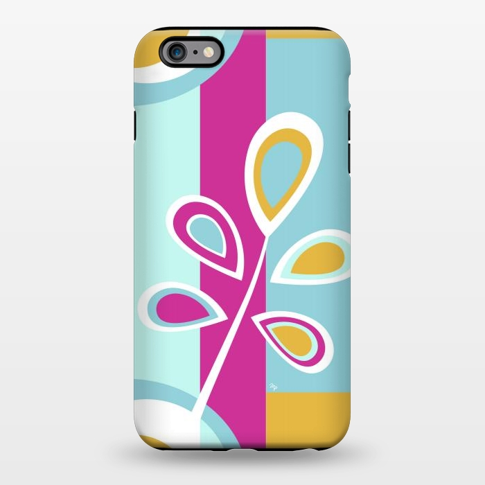 iPhone 6/6s plus StrongFit Cool retro flower by Martina