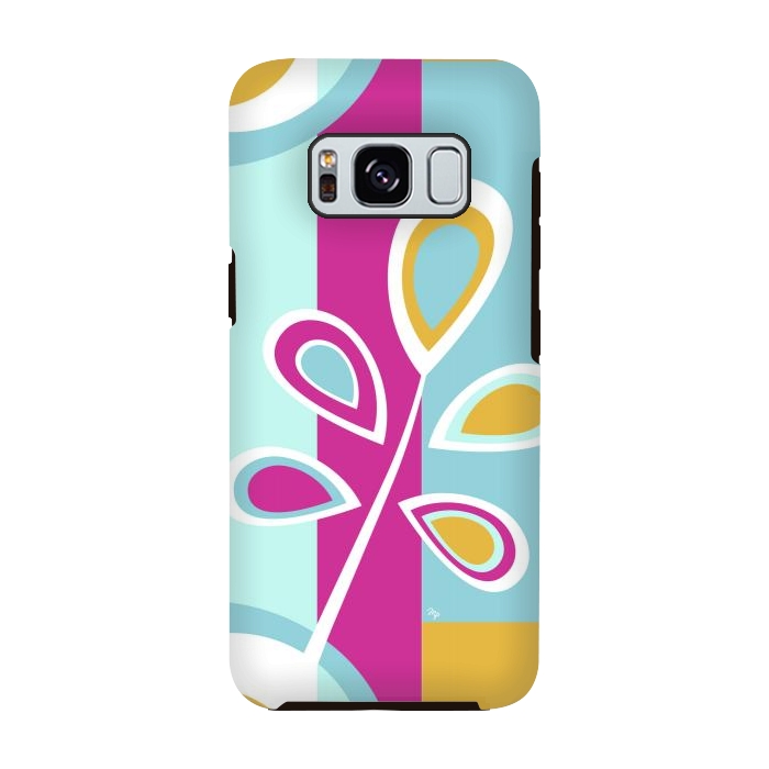Galaxy S8 StrongFit Cool retro flower by Martina