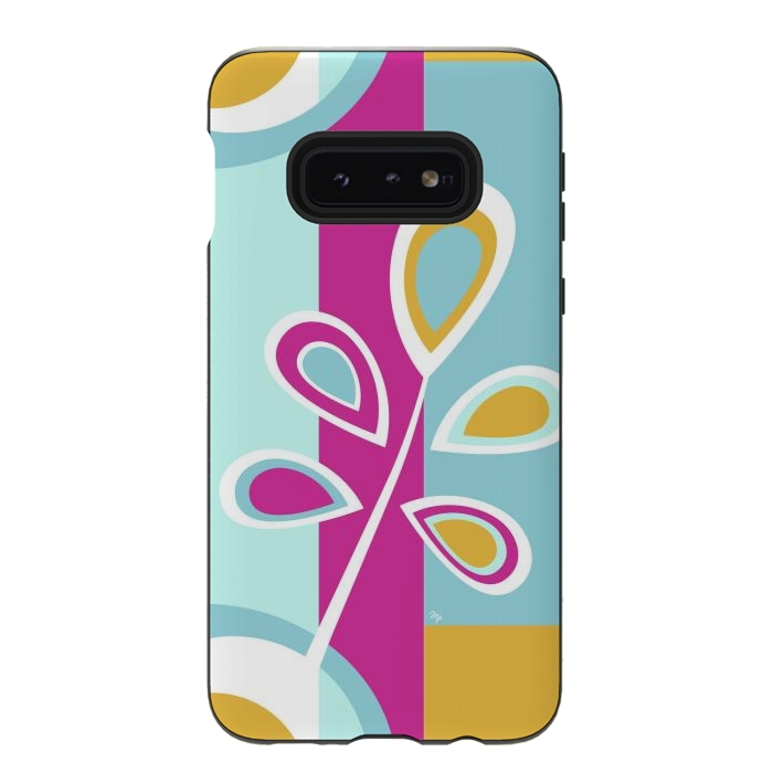 Galaxy S10e StrongFit Cool retro flower by Martina