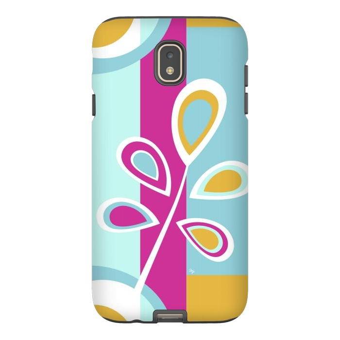 Galaxy J7 StrongFit Cool retro flower by Martina
