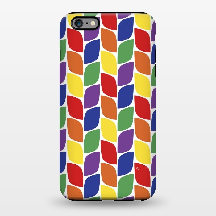 iPhone 6/6s plus StrongFit Funky retro leaves by Martina