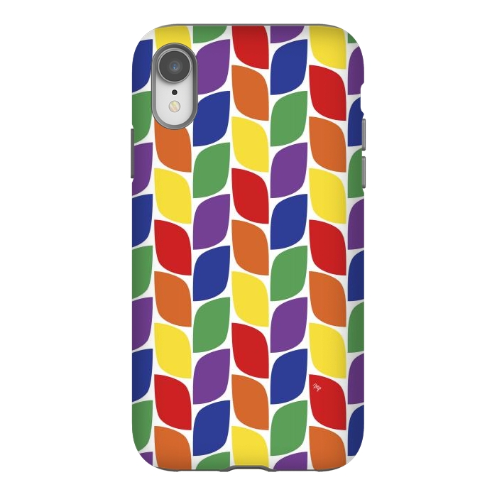iPhone Xr StrongFit Funky retro leaves by Martina
