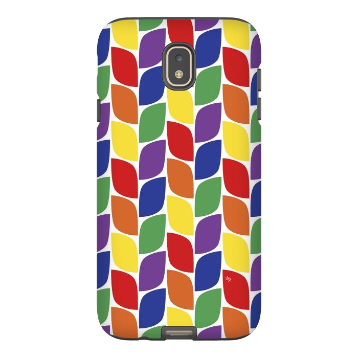 Galaxy J7 StrongFit Funky retro leaves by Martina