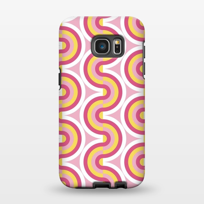 Galaxy S7 EDGE StrongFit Playful bold waves by Martina