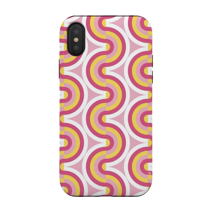 iPhone Xs / X StrongFit Playful bold waves by Martina