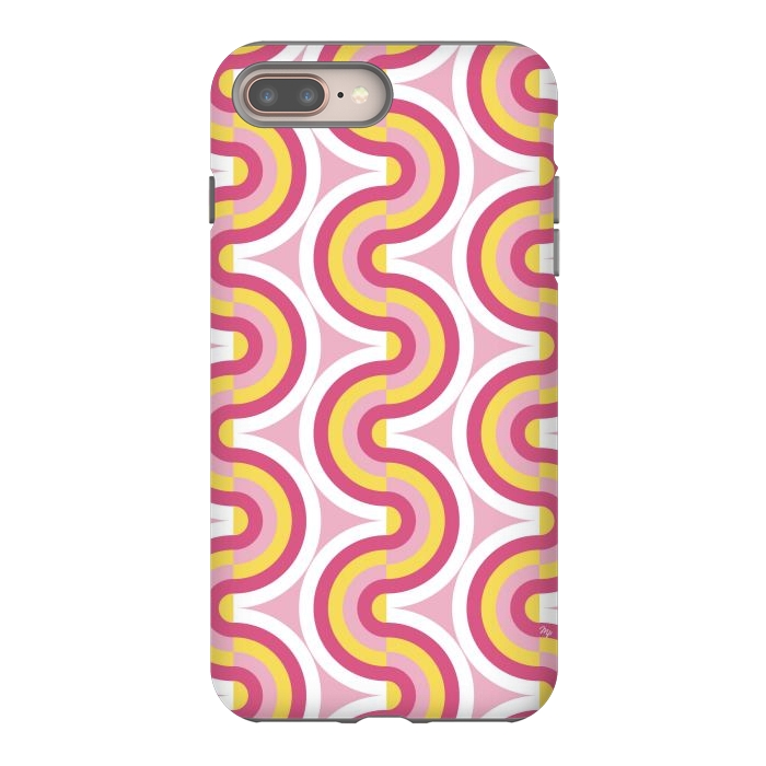iPhone 8 plus StrongFit Playful bold waves by Martina