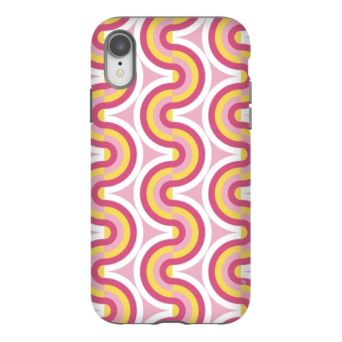 iPhone Xr StrongFit Playful bold waves by Martina