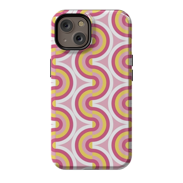 iPhone 14 StrongFit Playful bold waves by Martina