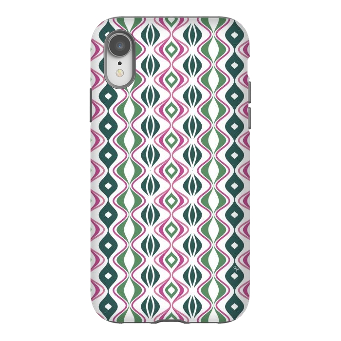 iPhone Xr StrongFit Pretty abstract waves by Martina
