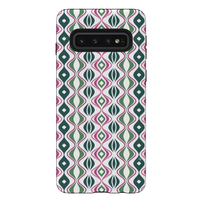Galaxy S10 StrongFit Pretty abstract waves by Martina