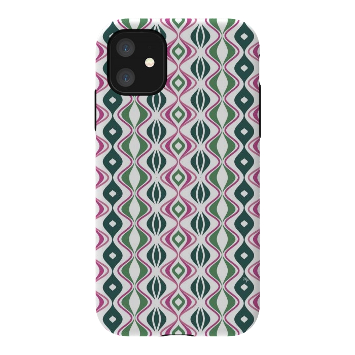 iPhone 11 StrongFit Pretty abstract waves by Martina