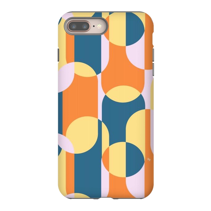 iPhone 7 plus StrongFit Retro graphic shapes by Martina