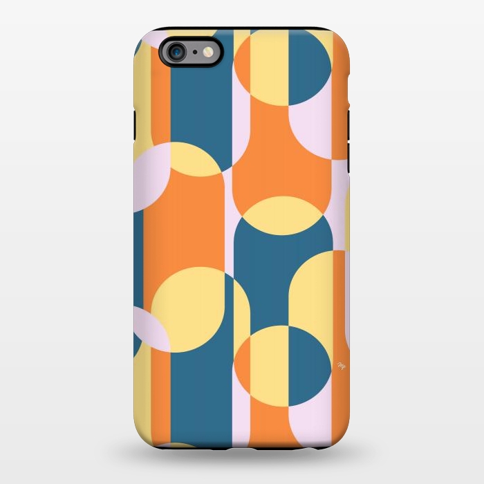 iPhone 6/6s plus StrongFit Retro graphic shapes by Martina