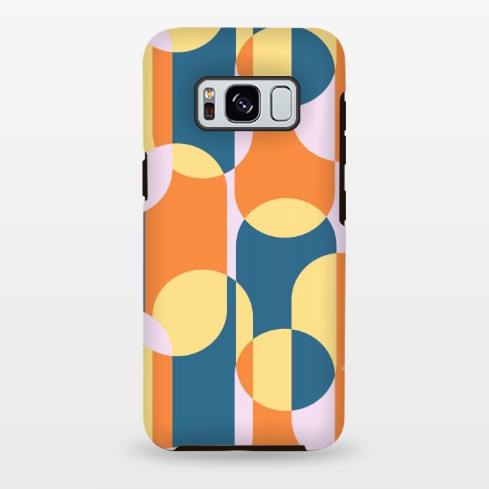 Galaxy S8 plus StrongFit Retro graphic shapes by Martina
