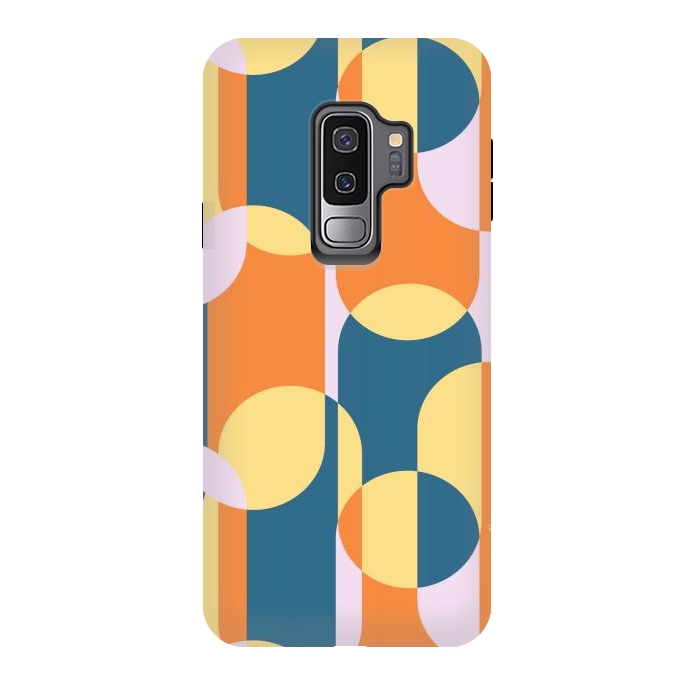 Galaxy S9 plus StrongFit Retro graphic shapes by Martina