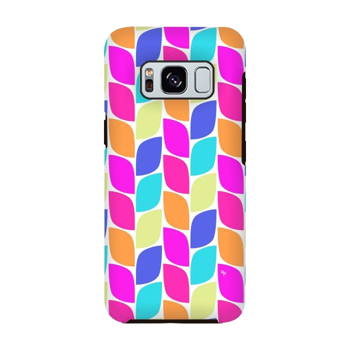Galaxy S8 StrongFit Funky neon leaves by Martina