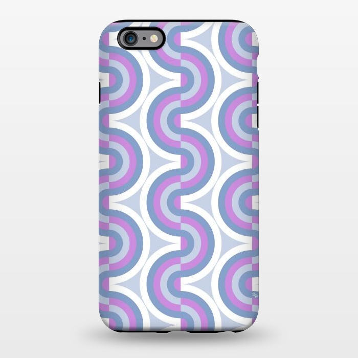 iPhone 6/6s plus StrongFit Funky purple waves by Martina