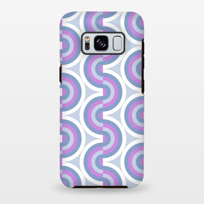 Galaxy S8 plus StrongFit Funky purple waves by Martina