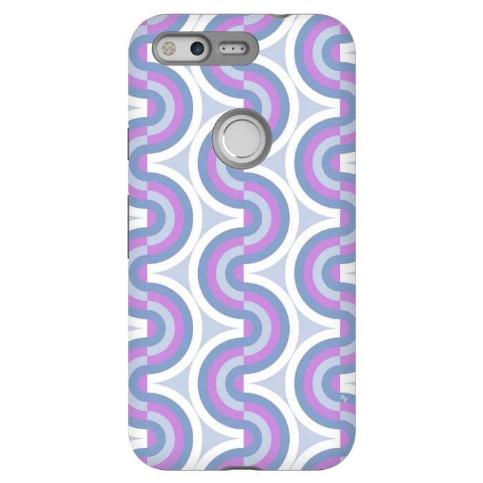 Pixel StrongFit Funky purple waves by Martina