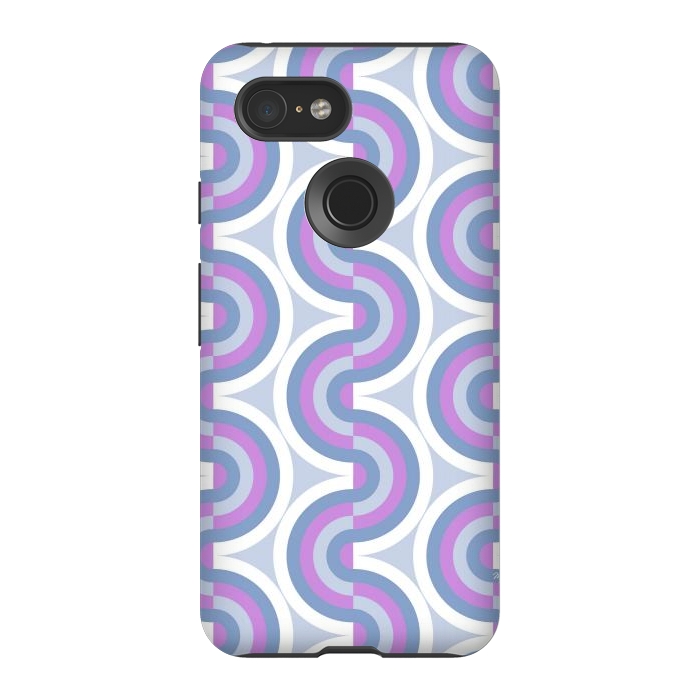 Pixel 3 StrongFit Funky purple waves by Martina