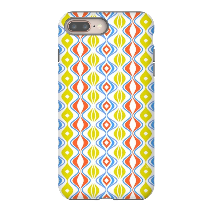 iPhone 7 plus StrongFit Folkloric retro waves by Martina