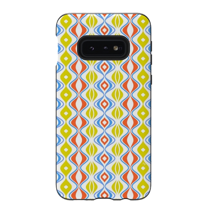 Galaxy S10e StrongFit Folkloric retro waves by Martina