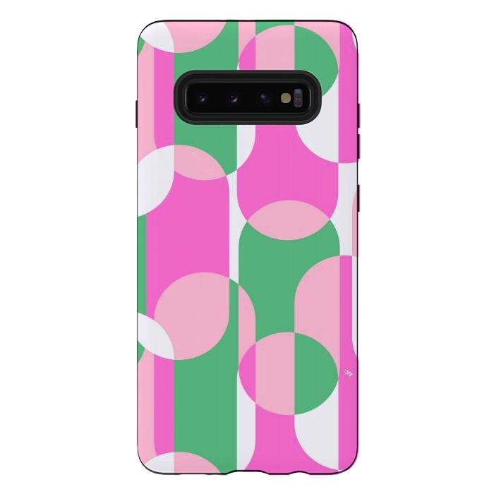 Galaxy S10 plus StrongFit Bright shapes by Martina
