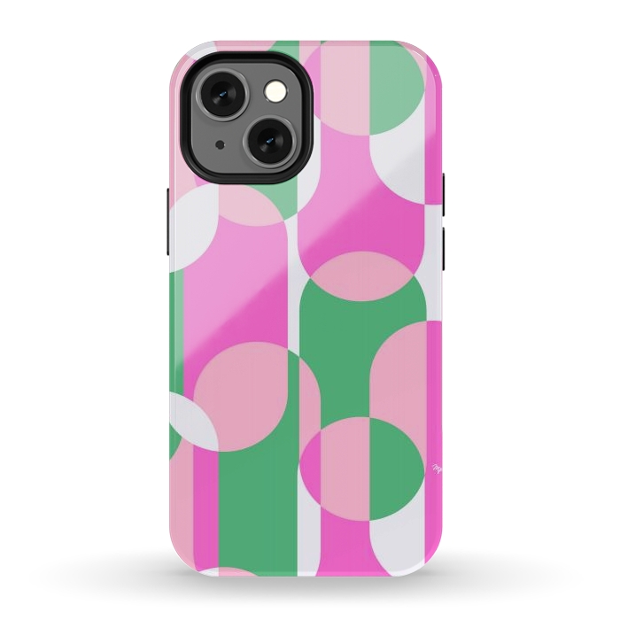 iPhone 13 mini StrongFit Bright shapes by Martina