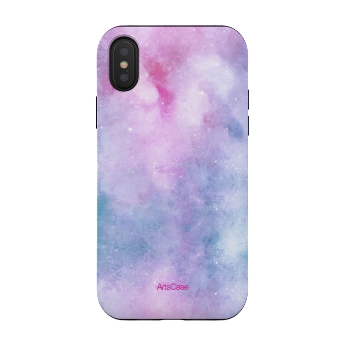 iPhone Xs / X StrongFit Candy Blue and Pink  by ArtsCase
